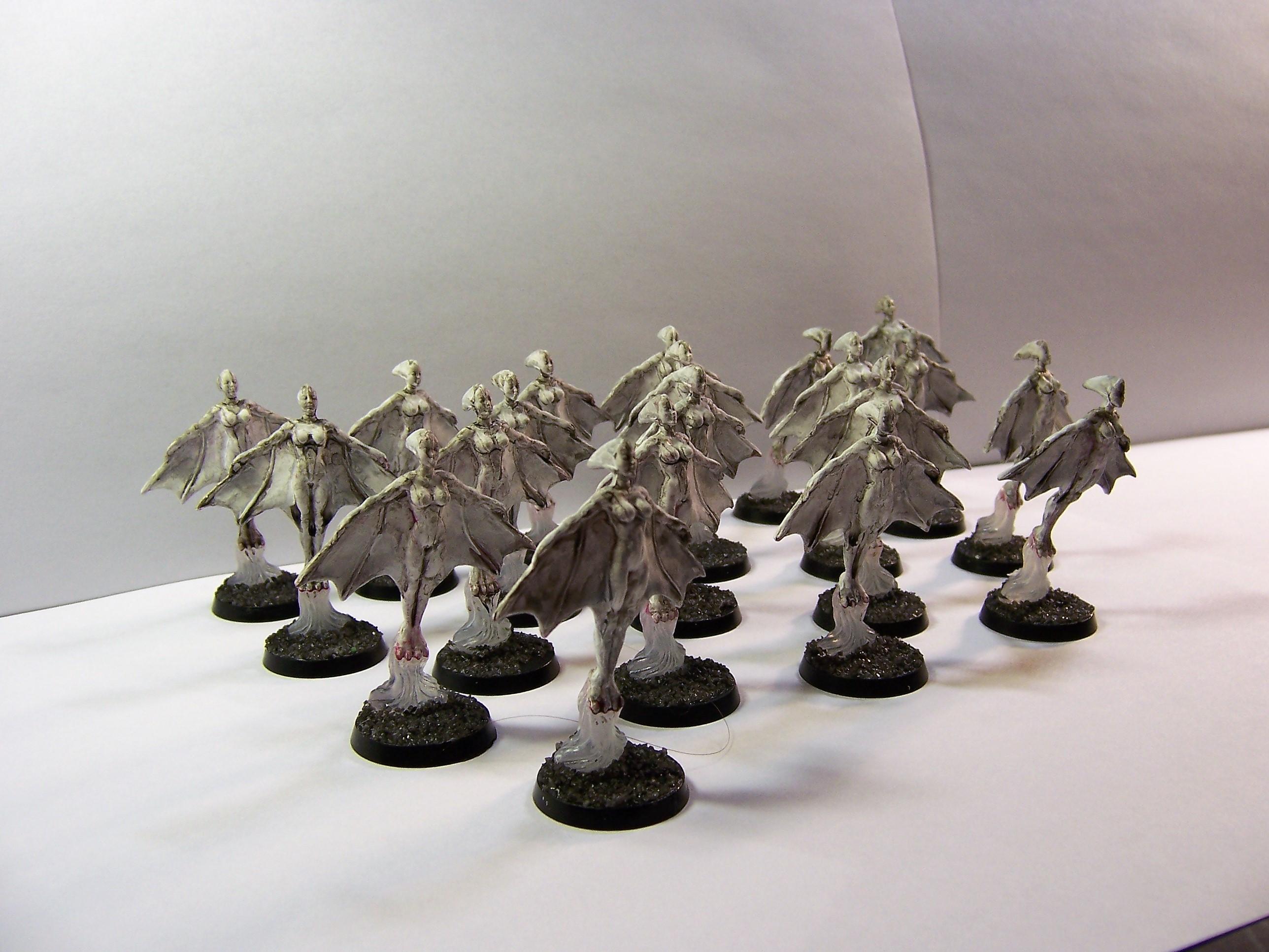 5 Furies Démons Du Chaos Warhammer 40k - Figurines Metal OOP 90s/00s - Peintes